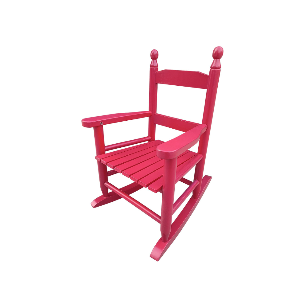 Rose Red Children's Rocking Chair_4