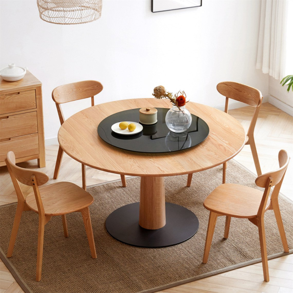 Natural Oak Wooden Dining Chair_2