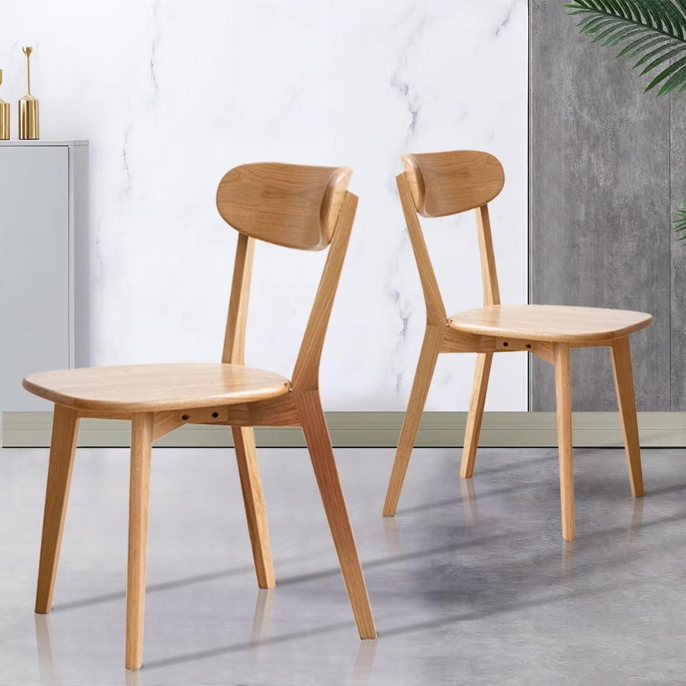 Natural Oak Wooden Dining Chair_3