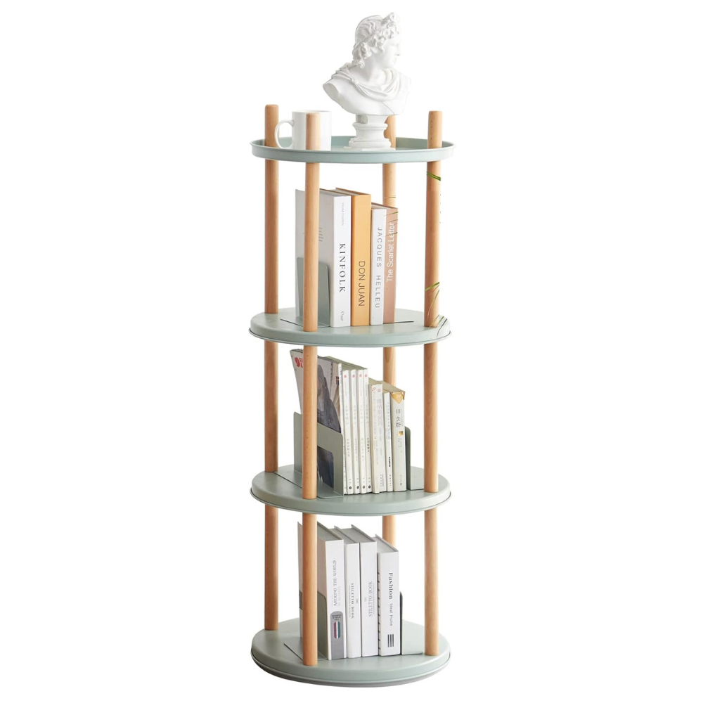 360° Rotating Bookshelf with Large-Capacity Storage_4