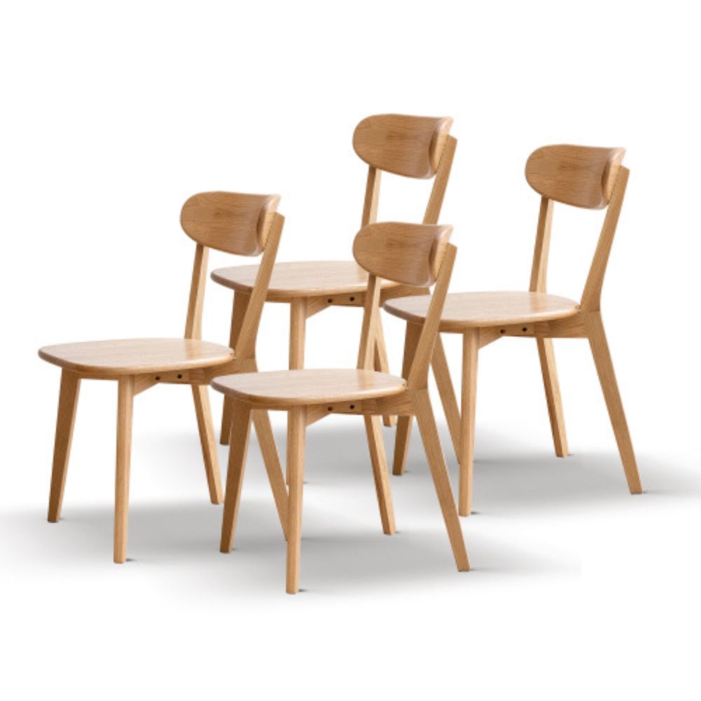 Premium North American Oak Dining Chairs Set of 4_5