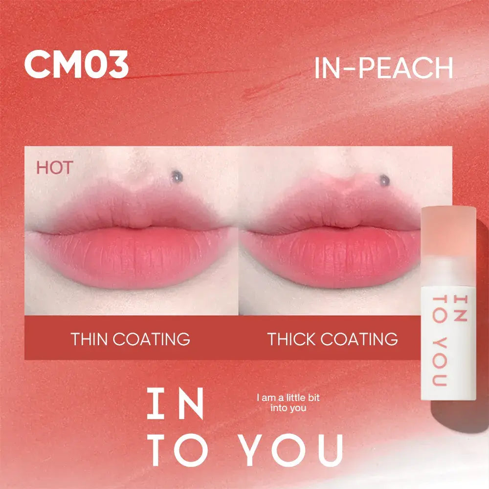INTO YOU Makeup Women Light Cloud Lip Gloss Muddy Texture Lip Tint Long Lasting Cosmetics Red Lipstick New Product 8 Colors