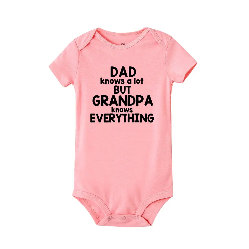 DADS KNOW A LOT GRANDPAS KNOW EVERYTHING printed