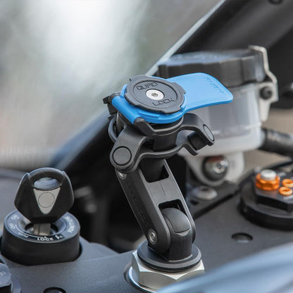 Quad Lock Motorcycle Handlebar Mount Kit with Vibration Dampener and MAG Phone Case for iPhone 17 Pro Max