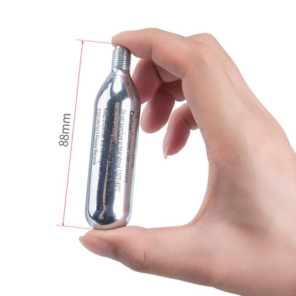 CXWXC 16g / 25g Threaded CO2 Cartridges or CO2 Inflator for Bike Tires - Cartridge for CO2 Inflator with Threaded Connection, CO2 Pump for Road and Mountain Bikes