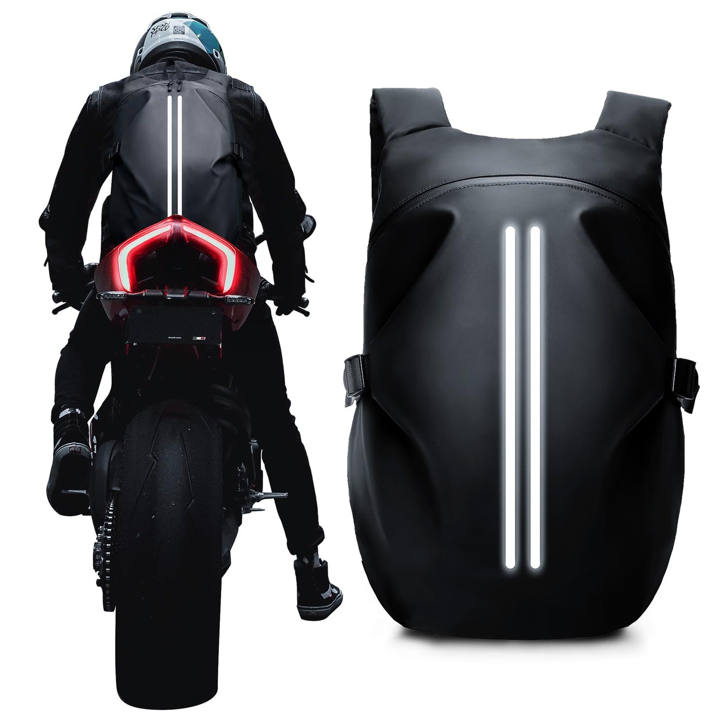 Motorcycle Backpack, Motorcycle Backpacks for Men and women, Waterproof Motorcycle Backpack, Helmet Bag Bookbag for riding, Outing