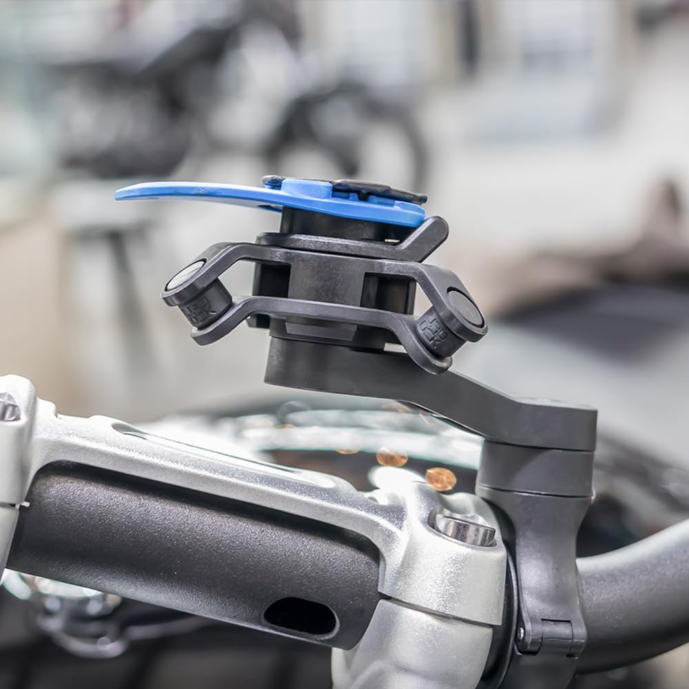 Quad Lock Motorcycle Handlebar Mount Kit with Vibration Dampener and MAG Phone Case for iPhone 17 Pro Max
