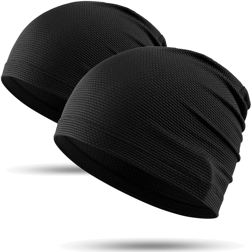 WTACTFUL 1Pack / 2 Pack Cooling Skull Caps for Men & Women - Breathable 3D Mesh Running Caps for Cycling, Gym & Summer