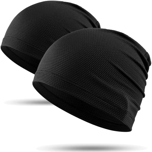 WTACTFUL 1Pack / 2 Pack Cooling Skull Caps for Men & Women - Breathable 3D Mesh Running Caps for Cycling, Gym & Summer