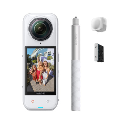 Insta360 X5 - Waterproof 8K 360° Action Camera, Leading Low Light, Invisible Selfie Stick Effect, Rugged and Replaceable Lens, 3-Hour Battery, Built-in Wind Guard, Stabilization, Triple AI Chip Design