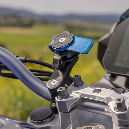 Quad Lock Motorcycle Handlebar Mount Kit with Vibration Dampener and MAG Phone Case for iPhone 17 Pro Max