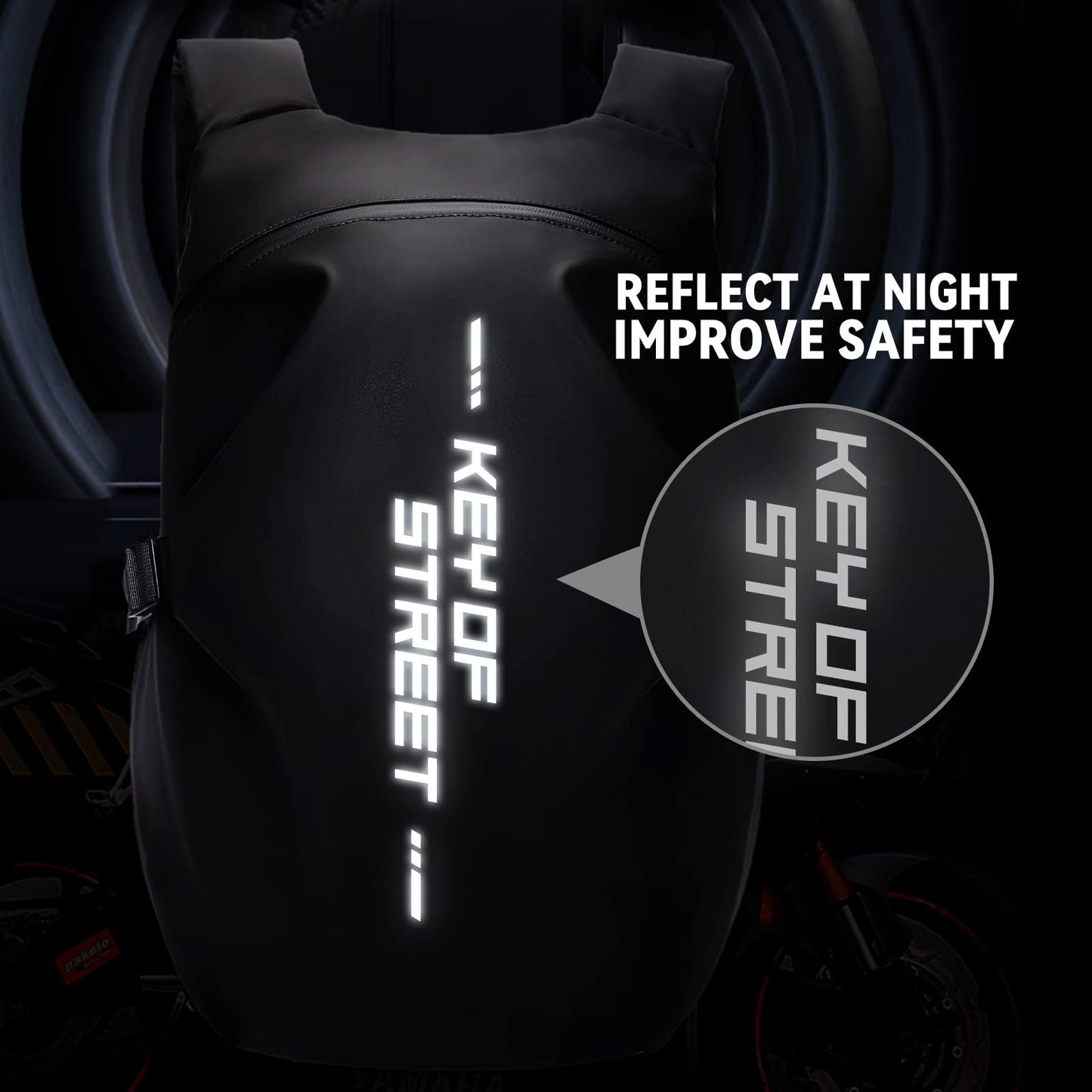 Motorcycle Backpack, Motorcycle Backpacks for Men and women, Waterproof Motorcycle Backpack, Helmet Bag Bookbag for riding, Outing