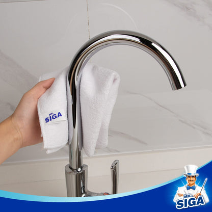 MR.SIGA Microfiber Cleaning Cloth,Pack of 12,Size:12.6" x 12.6"