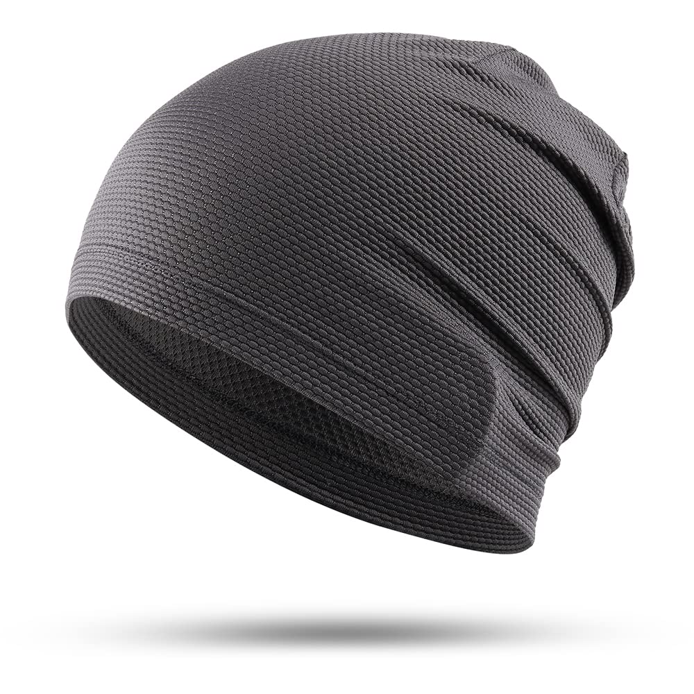 WTACTFUL 1Pack / 2 Pack Cooling Skull Caps for Men & Women - Breathable 3D Mesh Running Caps for Cycling, Gym & Summer
