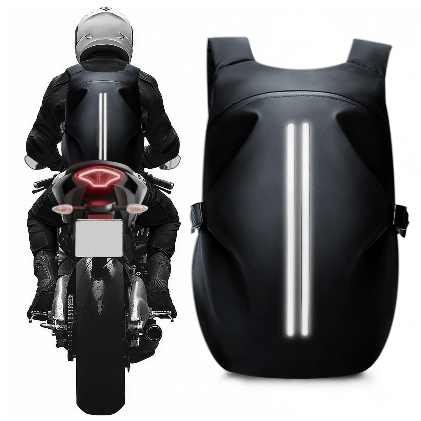 Motorcycle Backpack, Motorcycle Backpacks for Men and women, Waterproof Motorcycle Backpack, Helmet Bag Bookbag for riding, Outing