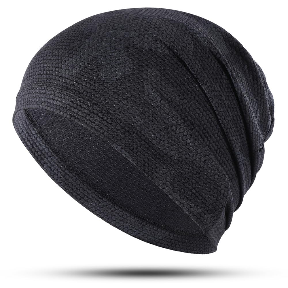 WTACTFUL 1Pack / 2 Pack Cooling Skull Caps for Men & Women - Breathable 3D Mesh Running Caps for Cycling, Gym & Summer