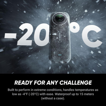 Insta360 X5 - Waterproof 8K 360° Action Camera, Leading Low Light, Invisible Selfie Stick Effect, Rugged and Replaceable Lens, 3-Hour Battery, Built-in Wind Guard, Stabilization, Triple AI Chip Design