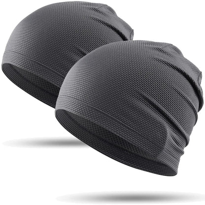 WTACTFUL 1Pack / 2 Pack Cooling Skull Caps for Men & Women - Breathable 3D Mesh Running Caps for Cycling, Gym & Summer