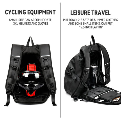 Motorcycle Backpack, Motorcycle Backpacks for Men and women, Waterproof Motorcycle Backpack, Helmet Bag Bookbag for riding, Outing