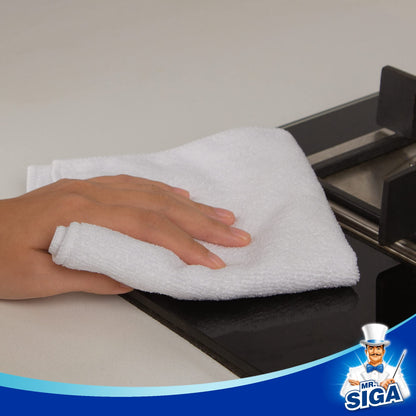 MR.SIGA Microfiber Cleaning Cloth,Pack of 12,Size:12.6" x 12.6"