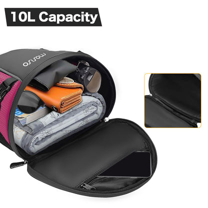 MOSISO Motorcycle Tail Bag Multifunctional Waterproof Polyester Storage Saddle Bag, 10L Outdoor Sports Motorbike Rear Seat Light Tank Handbag Tool Carry Pouch with Shoulder Strap, Black