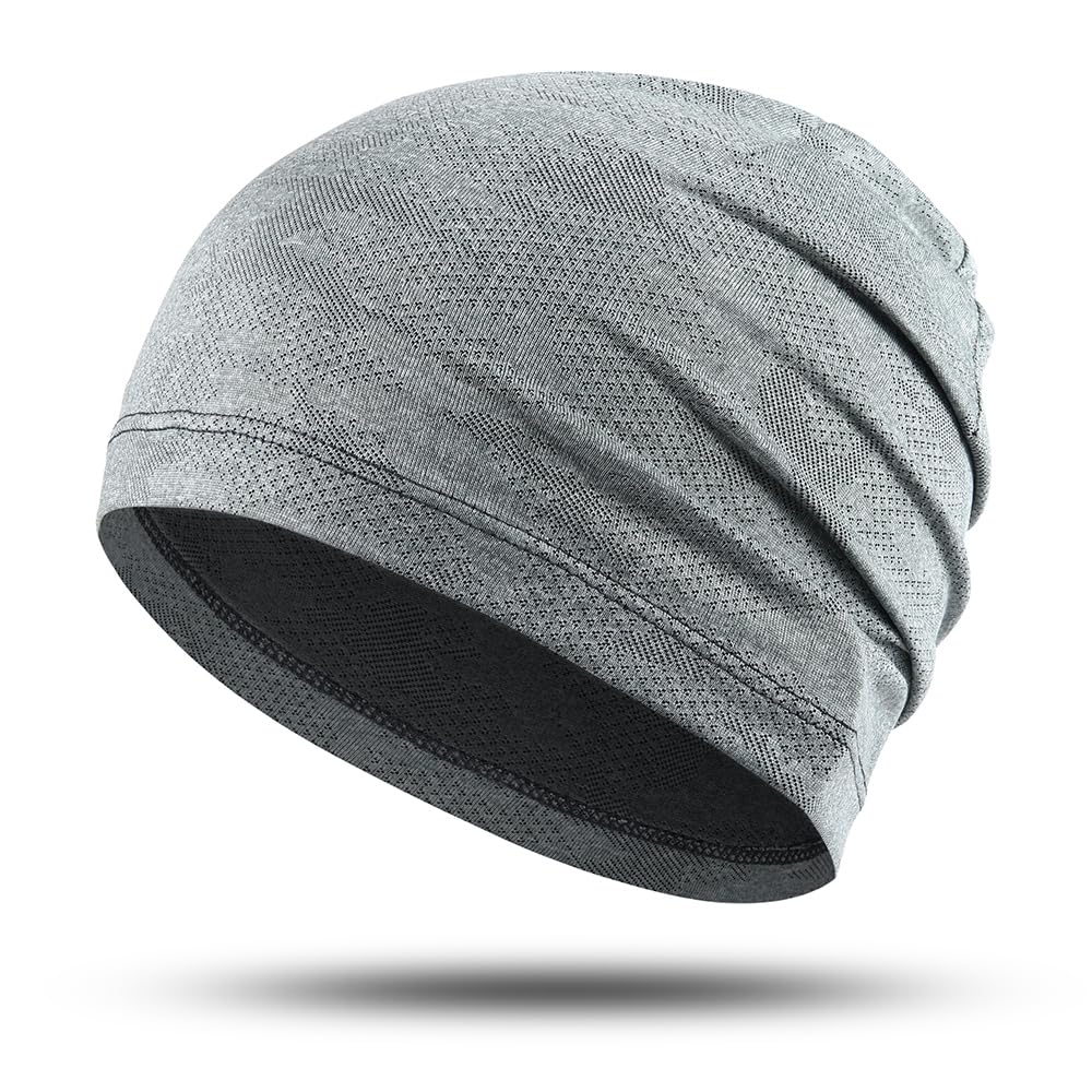 WTACTFUL 1Pack / 2 Pack Cooling Skull Caps for Men & Women - Breathable 3D Mesh Running Caps for Cycling, Gym & Summer