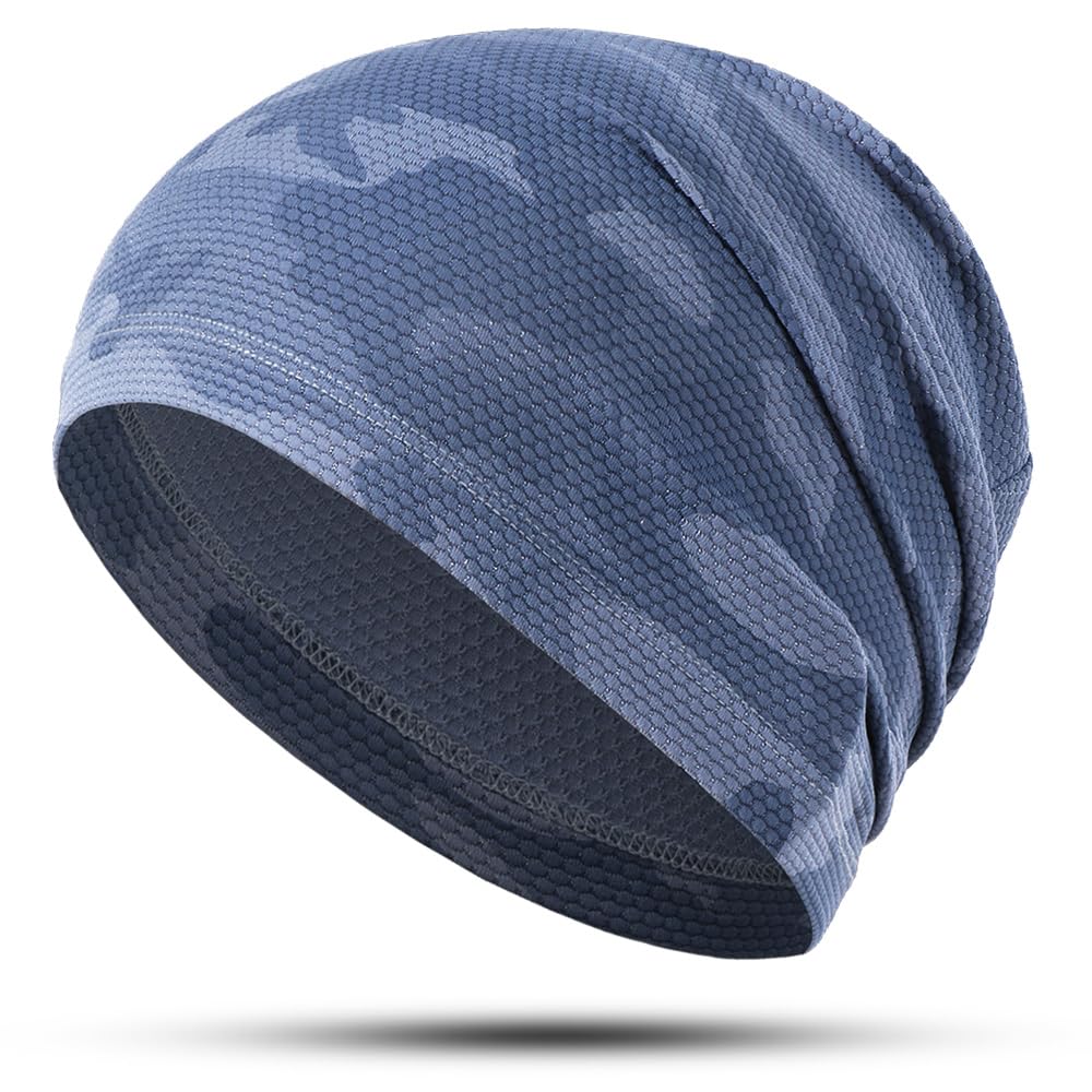WTACTFUL 1Pack / 2 Pack Cooling Skull Caps for Men & Women - Breathable 3D Mesh Running Caps for Cycling, Gym & Summer