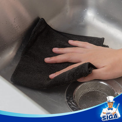 MR.SIGA Microfiber Cleaning Cloth,Pack of 12,Size:12.6" x 12.6"