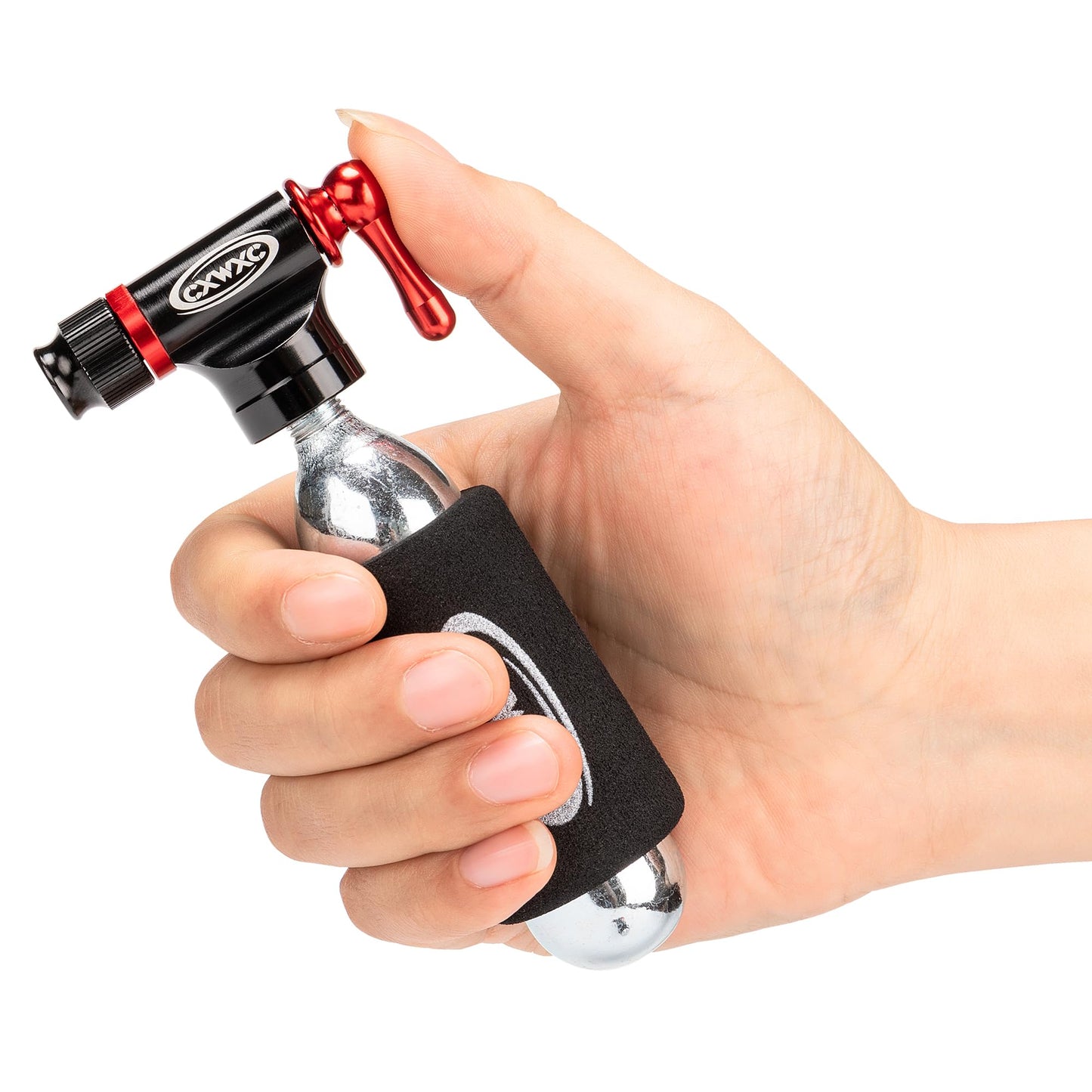 CO2 Inflator Kit with 16g/ 25g CO2 Cartridges - Presta & Schrader Valve Compatible - CO2 Bike Pump for Road and Mountain Bikes