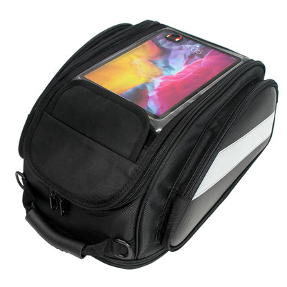 Dracarys Motorcycle Tank Bag - Oxford Saddle Black Motorbike Bag - Strong Magnetic Bag for Honda Yamaha Suzuki Kawasaki Harley