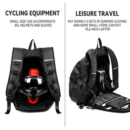 Motorcycle Backpack, Motorcycle Backpacks for Men and women, Waterproof Motorcycle Backpack, Helmet Bag Bookbag for riding, Outing