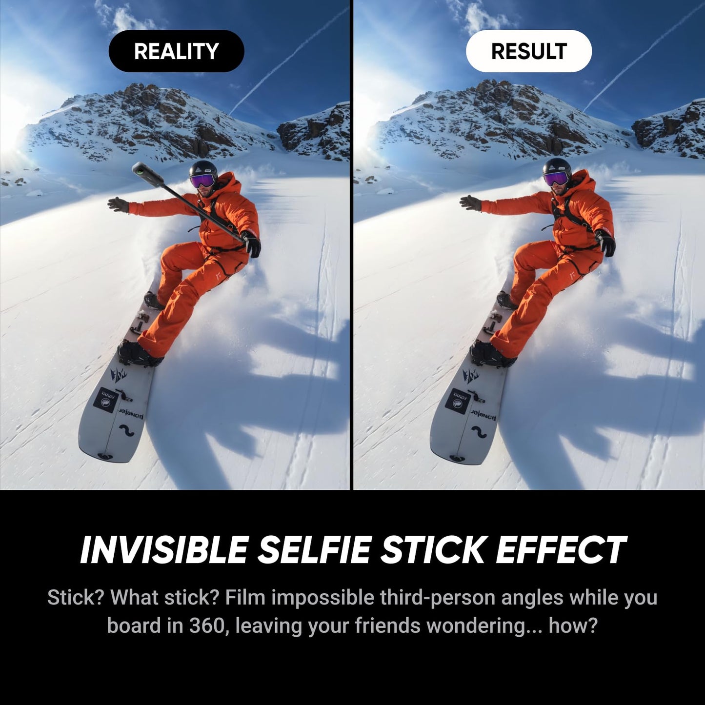 Insta360 X5 - Waterproof 8K 360° Action Camera, Leading Low Light, Invisible Selfie Stick Effect, Rugged and Replaceable Lens, 3-Hour Battery, Built-in Wind Guard, Stabilization, Triple AI Chip Design