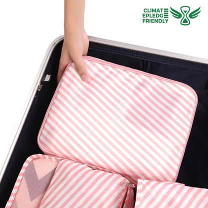 BAGAIL 8 Set Packing Cubes Luggage Packing Organizers for Travel Accessories-Jet Black