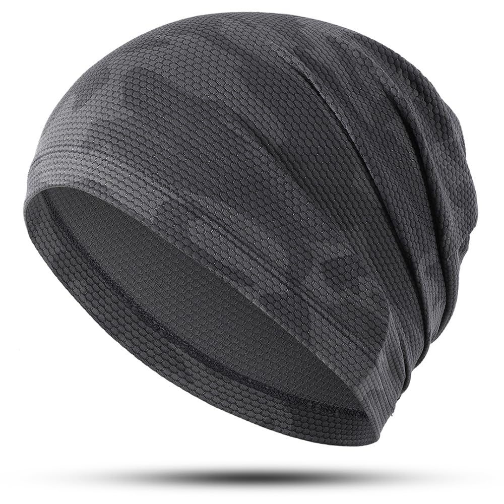 WTACTFUL 1Pack / 2 Pack Cooling Skull Caps for Men & Women - Breathable 3D Mesh Running Caps for Cycling, Gym & Summer