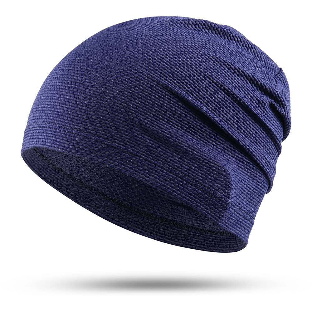 WTACTFUL 1Pack / 2 Pack Cooling Skull Caps for Men & Women - Breathable 3D Mesh Running Caps for Cycling, Gym & Summer