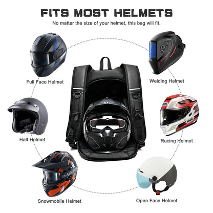 Motorcycle Backpack, Motorcycle Backpacks for Men and women, Waterproof Motorcycle Backpack, Helmet Bag Bookbag for riding, Outing