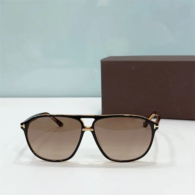 Luxury Men's Sunglasses Tom For Acetate Double Bridge Square Sunglasses Women Luxury Brand Designer FT1026 Retro Sunglasses