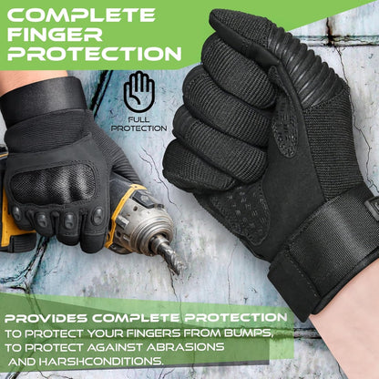 WESTWOOD FOX WFX Motorcycle Gloves for Men and Women Hard Knuckle Full Finger Touchscreen Motorbike Gloves for Bike Riding
