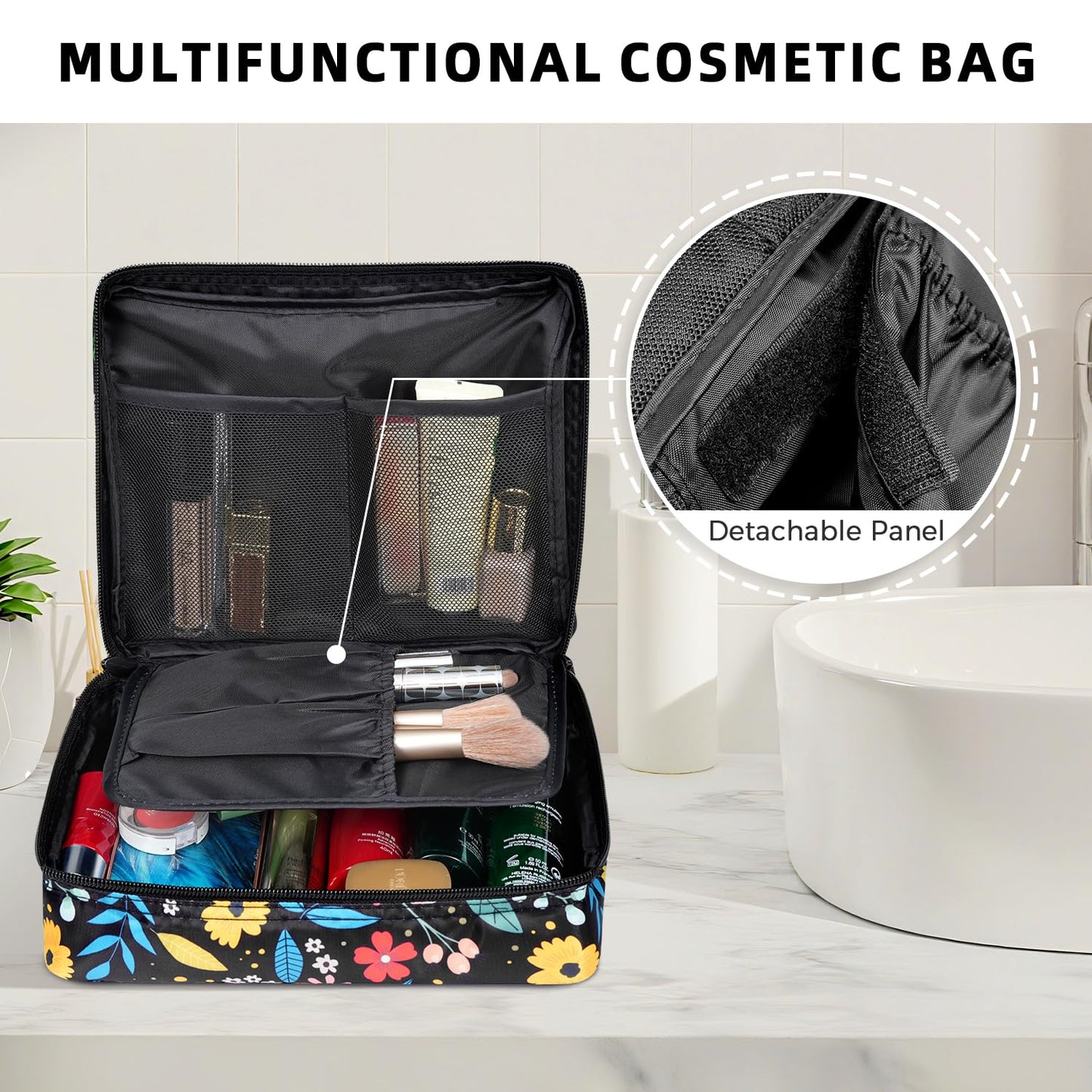 BAGAIL 8 Set Packing Cubes Luggage Packing Organizers for Travel Accessories-Jet Black