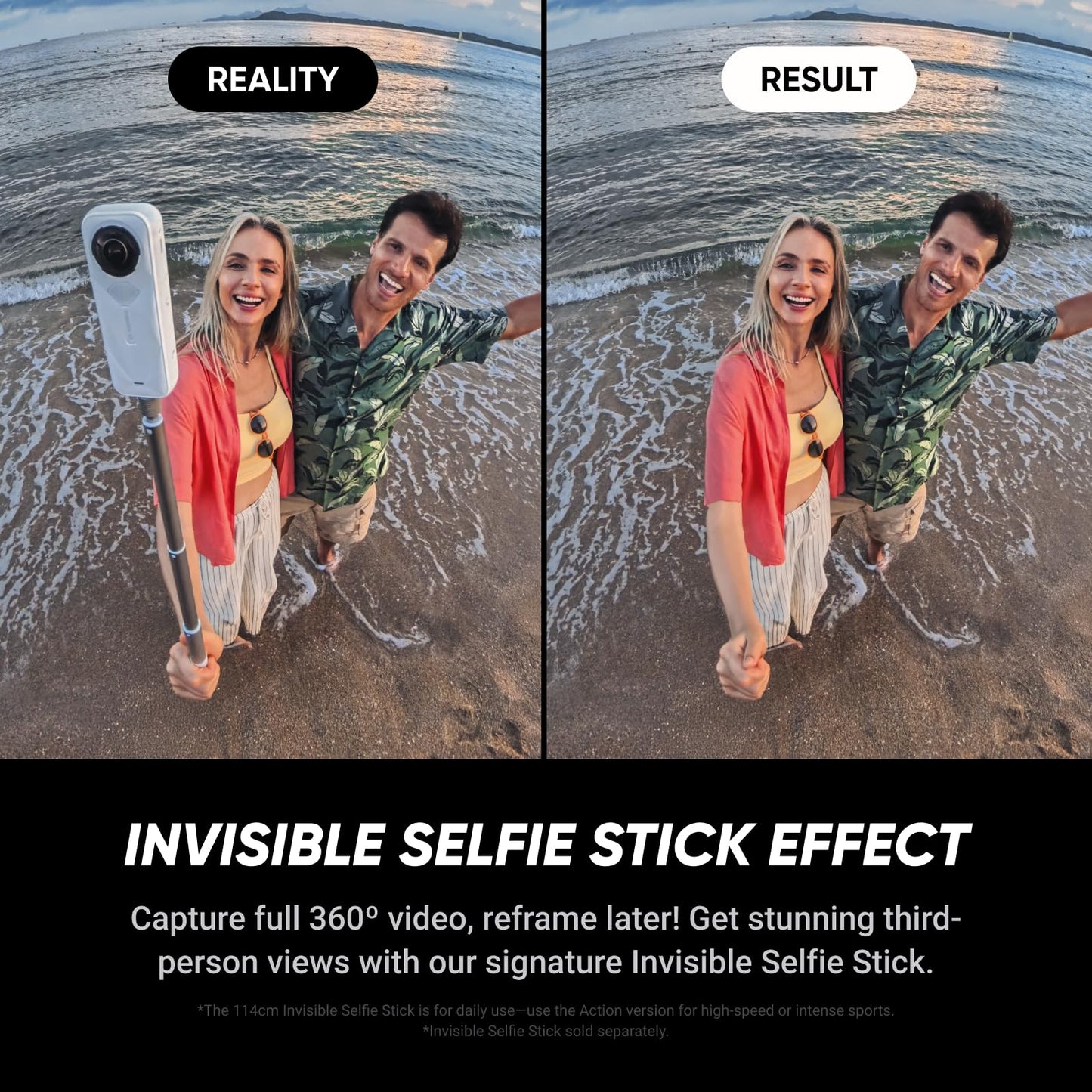 Insta360 X5 - Waterproof 8K 360° Action Camera, Leading Low Light, Invisible Selfie Stick Effect, Rugged and Replaceable Lens, 3-Hour Battery, Built-in Wind Guard, Stabilization, Triple AI Chip Design