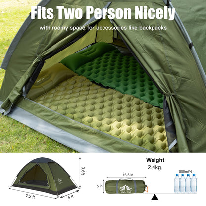 Night Cat Backpacking Tent for One 1 to 2 Persons Lightweight Waterproof Camping Hiking Tent for Adults Kids Scouts Easy Setup Single Layer 2.2x1.2m