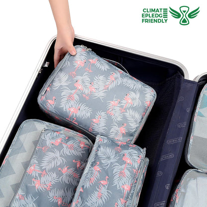 BAGAIL 8 Set Packing Cubes Luggage Packing Organizers for Travel Accessories-Jet Black