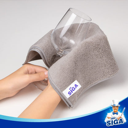 MR.SIGA Microfiber Cleaning Cloth,Pack of 12,Size:12.6" x 12.6"