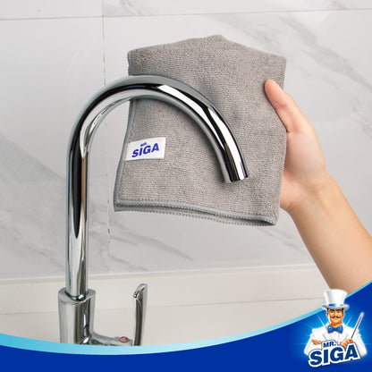 MR.SIGA Microfiber Cleaning Cloth,Pack of 12,Size:12.6" x 12.6"