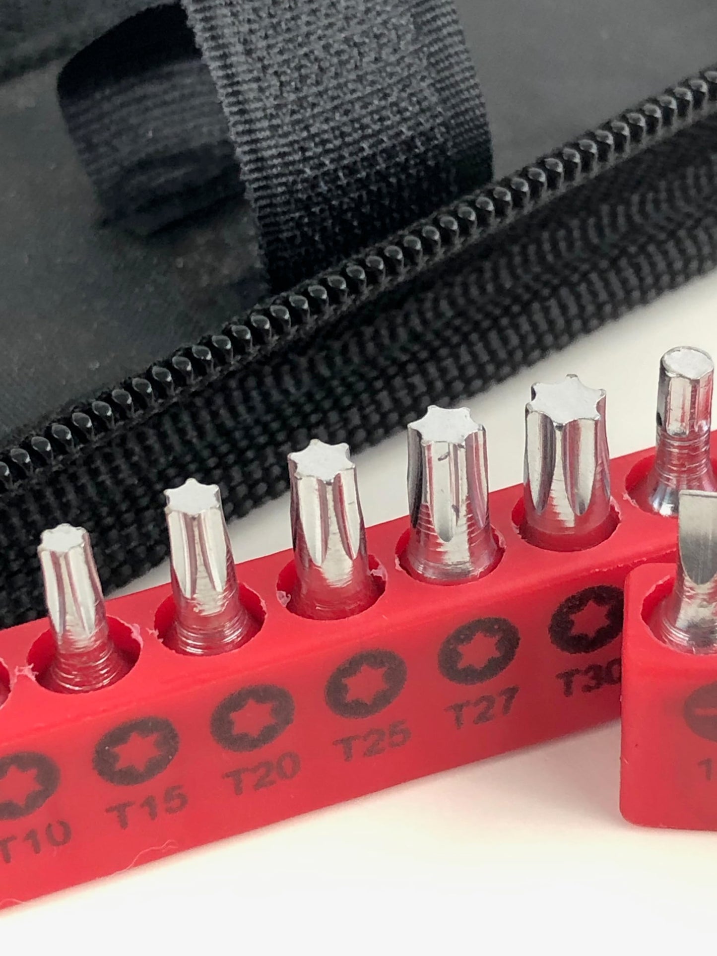 Apollo Tools 56 Piece Compact SAE Auto Tool Set in Zippered Case, Small Mechanic Tool Set for Car Emergency, Motorcycle Repair on the Road, Great for Travel Tool Needs - Red - DT9774