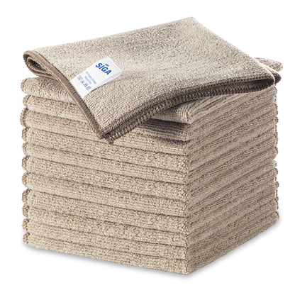 MR.SIGA Microfiber Cleaning Cloth,Pack of 12,Size:12.6" x 12.6"