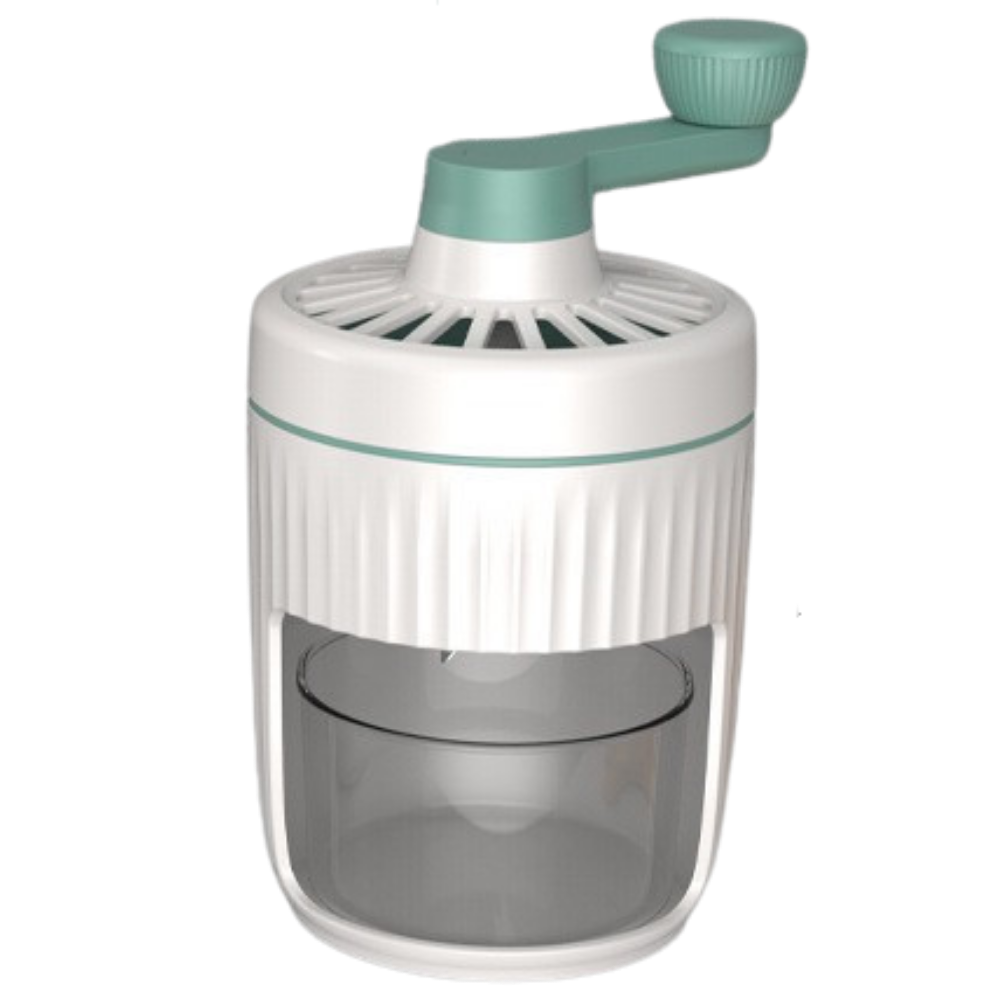 Manual Ice Crusher Hand Crank Ice Shaver, Portable Ice Grinder for Slushies Snow Cones Cocktails, Durable Kitchen Tool for Home Bar Drinks