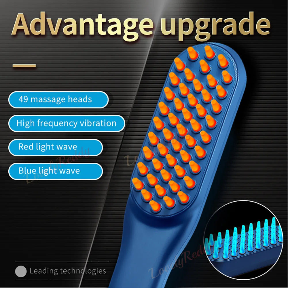 Phototherapy Hair Comb, Laser Comb Massager, Hair Growth Comb, LED Photon Anti Hair Loss - Vendys Store