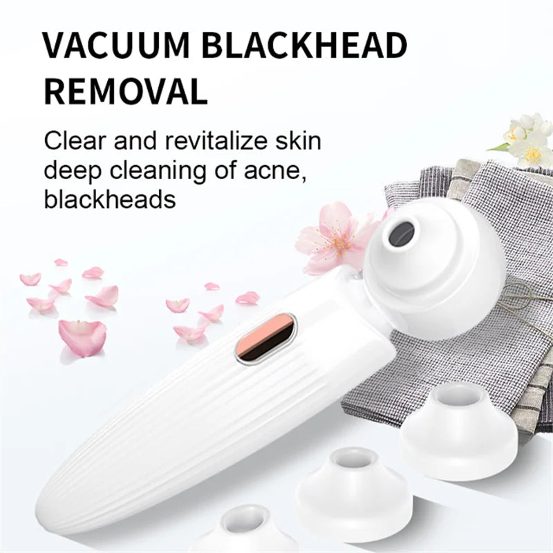 Black Head Remover With Lens Facial Electric Vacuum Machine Nose Blackhead Remover 5x Magnifying Glass Visual  Skin Clean - Vendys Store