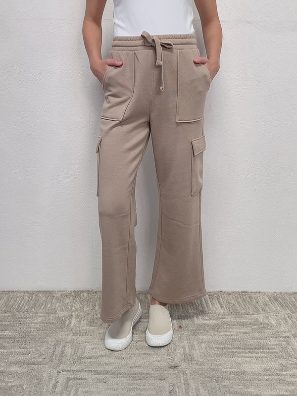 RISEN High Waist Cargo Wide Leg Pants